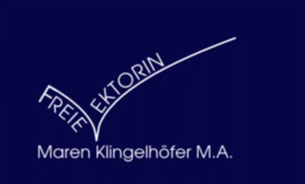 Logo: Maren Klingelhöfer - Freie Lektorin